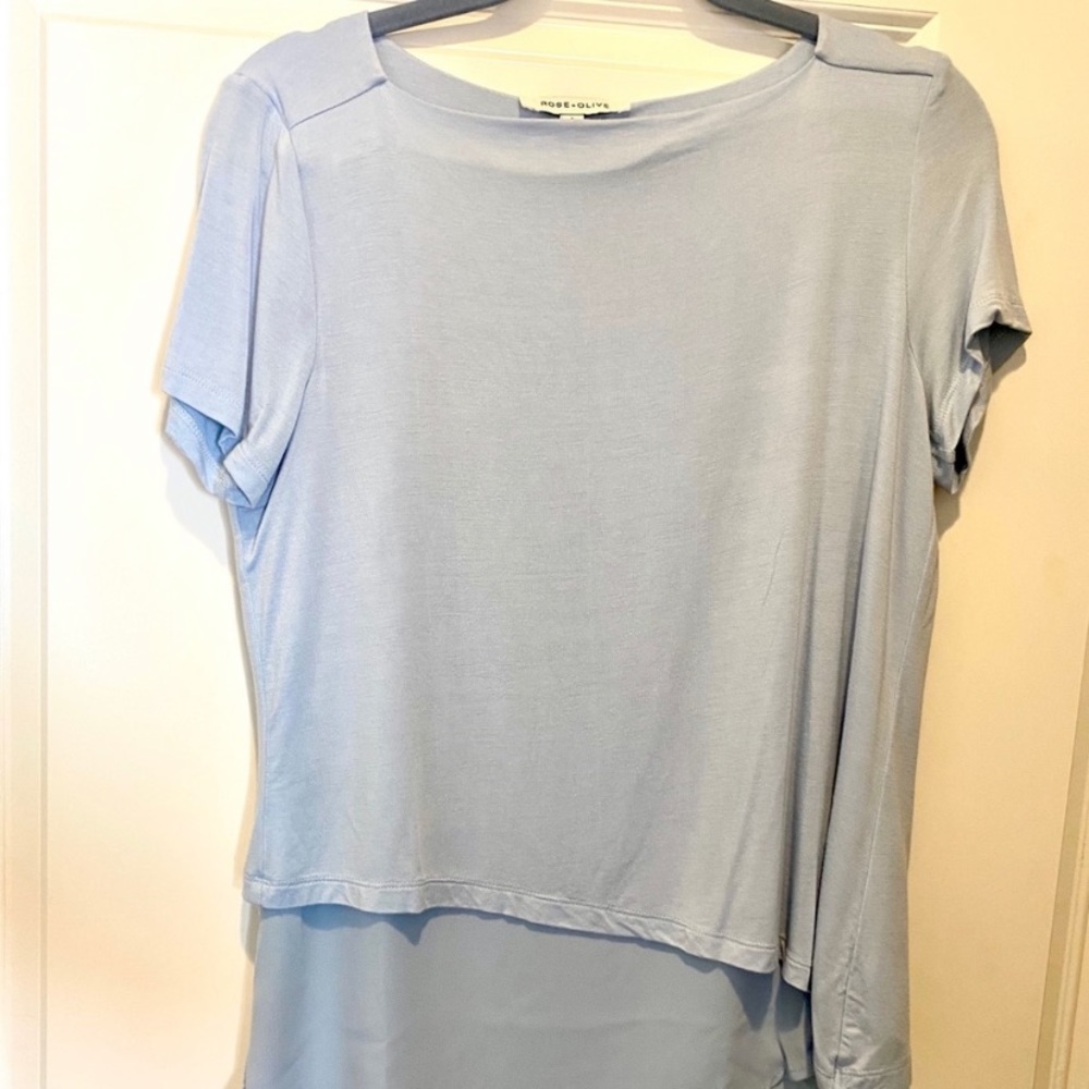 Blue a-line tunic